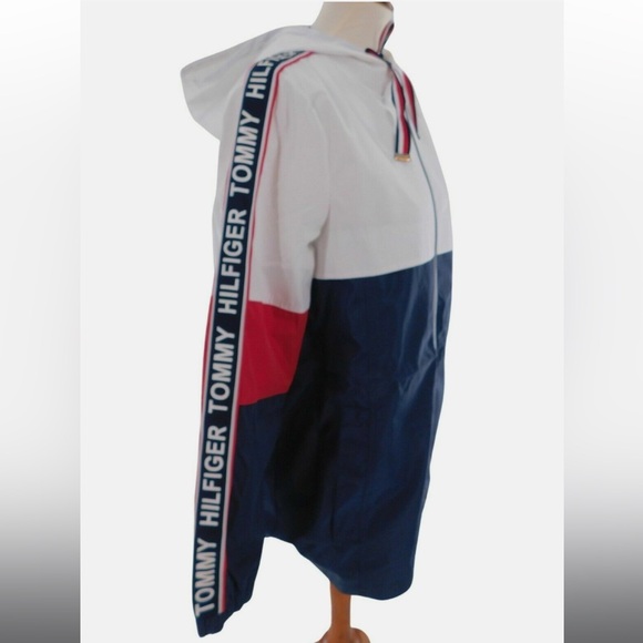 Tommy Hilfiger Women’s M Tricolor Windbreaker - Picture 2 of 3